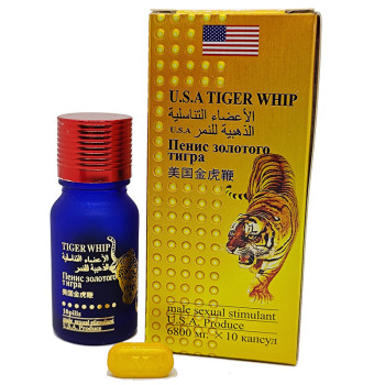 Пеніс Золотого Тигра таблетки для потенції USA Tiger Whip 10 шт