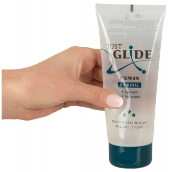 Лубрикант для сексу на водній основі Веганський Just Glide Premium, 50 ml