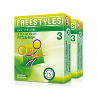 Презервативи точкові FREESTYLES Max Pleasure №3 шт