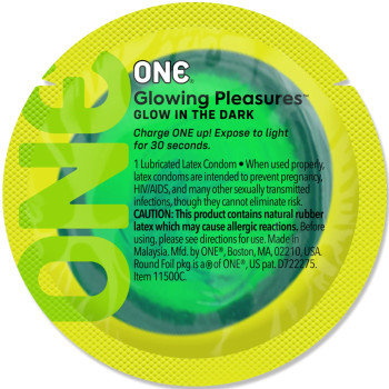 Презерватив світиться в темряві ONE Glowing Pleasures, 1 шт