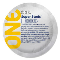 Презерватив з точковим рельєфом ONE Super Studs, 1 шт,