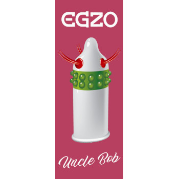 Презерватив з вусиками та шипами EGZO Uncle Bob 1шт