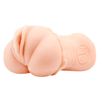 Мастурбатор з вібрацією та технологією вироблення лубриканта CRAZY BULL - Realistic Vagina Masturbator