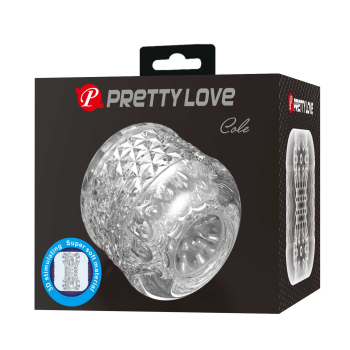 Мастурбатор Pretty Love - Cole Transparent