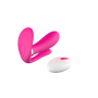 Вібратор з анальним та кліторальним стимулятором та підігрівом Boys of Toys - Remote wearable vibrator PINK