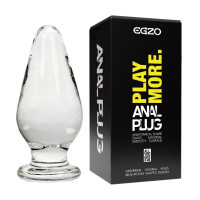 Анальный плаг из стекла EGZO EAP-A ( длина 11 см, диаметр 4,6 см )