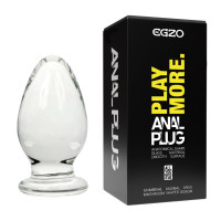 Анальный плаг из стекла EGZO EAP-C ( длина 7 см, диаметр 4.1 см )