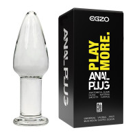 Анальный плаг из стекла EGZO EAP-F ( длина 9.9 см, диаметр 4 см )