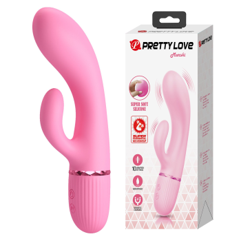 Вібратор для стимуляції точки G та клітора Pretty Love - Marski Pink