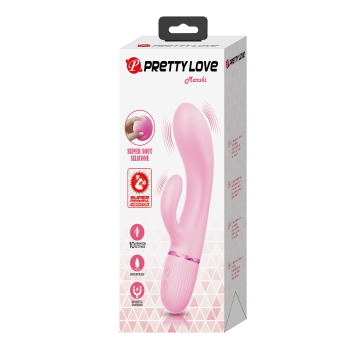 Вібратор для стимуляції точки G та клітора Pretty Love - Marski Pink