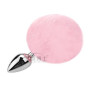 Анальна пробка з хвостом SKN-Z30 Pink( розмір XS )