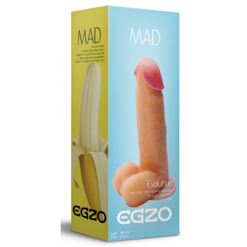 Фаллоимитатор EGZO Ciberskin DS002 ( 19 см х 4,5 см )