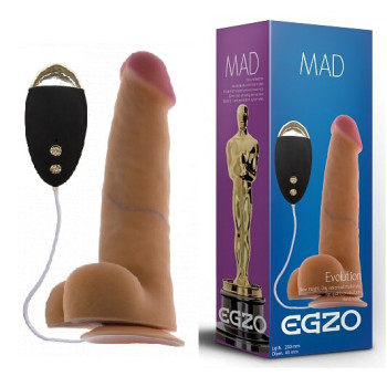 Вібратор на присоску EGZO Ciberskin DVR001 ( 20 см х 4,5 см )