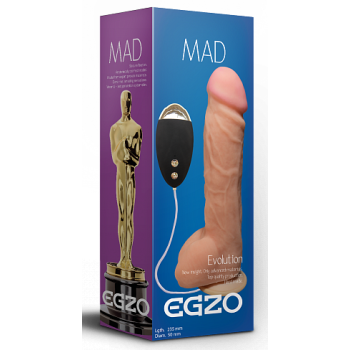 Вібратор на присосці EGZO Ciberskin DVR006 (23,5 см х 5 см)