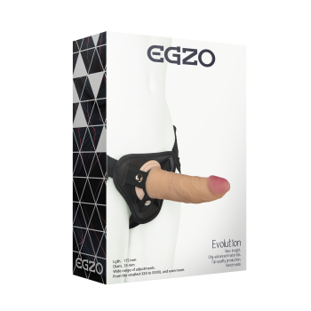 Жіночий страпон EGZO Evolution STR003 (17,5 см х 3,5 см )