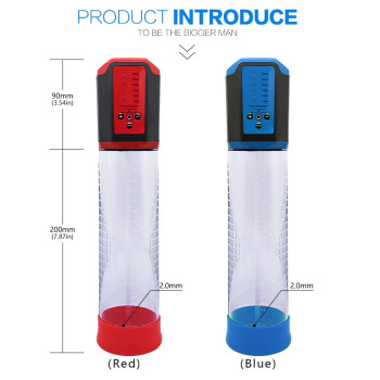Автоматична вакуумна помпа із зарядкою від USB CANWIN Passion Pump Men BLUE - P638AU