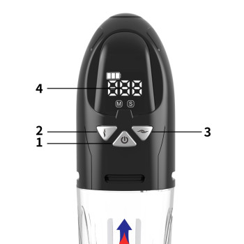 Водонепроникна, автоматична вакуумна помпа із зарядкою від USB CANWIN Water Pump LCD, P466AU