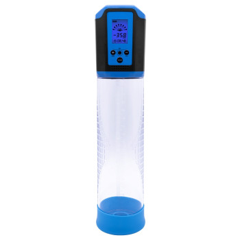 Автоматична вакуумна помпа із зарядкою від USB та LCD дисплеєм CANWIN Passion Pump Men Blue - P648AU