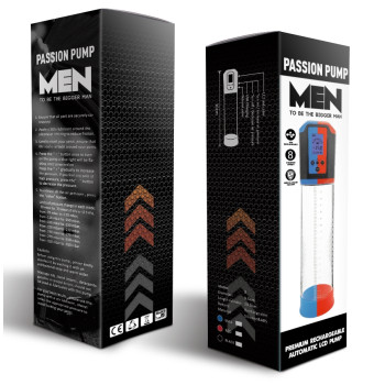 Автоматична вакуумна помпа із зарядкою від USB та LCD дисплеєм CANWIN Passion Pump Men Blue - P648AU