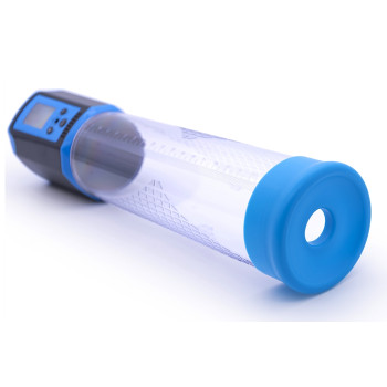 Автоматична вакуумна помпа із зарядкою від USB та LCD дисплеєм CANWIN Passion Pump Men Blue - P648AU