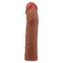 Подовжуюча насадка презерватив Pretty Love - Chelsea 8,9" Brown, BI-026272-1