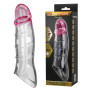 Насадка-презерватив PRETTY LOVE - Damell Penis Sleeve Clear Pink, BI-026278NM