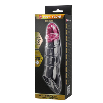 Насадка-презерватив PRETTY LOVE - Damell Penis Sleeve Clear Pink, BI-026278NM