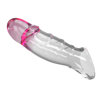Насадка-презерватив PRETTY LOVE - Damell Penis Sleeve Clear Pink, BI-026278NM