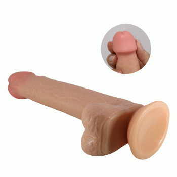 Фалоімітатор на присосці, з ефектом ковзної шкіри LyBaile - Tallen Sliding Skin 8.7”, BW-008117LP