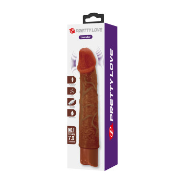 Реалістичний вібратор, що перезаряджається Pretty Love - Osric Realistic Vibrating Dildo Brown, BW-500081-1