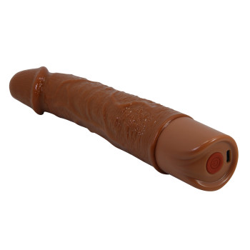 Реалістичний вібратор, що перезаряджається Pretty Love - Osric Realistic Vibrating Dildo Brown, BW-500081-1