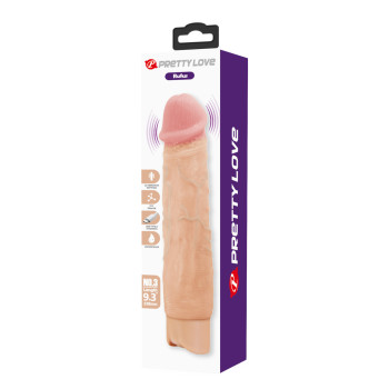 Реалістичний вібратор, що перезаряджається Pretty Love - Rufus Realistic Vibrating Dildo, BW-500082
