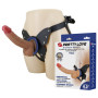 Жіночий страпон Pretty Love - Wells 6.3" Silicone Dildo with Harness Briefs, BW-022075