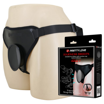 Універсальна система для страпону Pretty Love - Fogg II Black Universal Harness Briefs, BW-022107