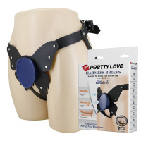 Універсальна система для страпону Pretty Love - Caldric II Black & Blue Universal Harness Briefs, BW-022107-1