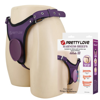 Універсальна система для страпону Pretty Love - Caldric III Purple Universal Harness Briefs, BW-022107-2