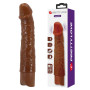 Перезаряжаемый вибратор реалистик Pretty Love - Leander Realistic Vibrating Dildo Brown, BW-500080-1