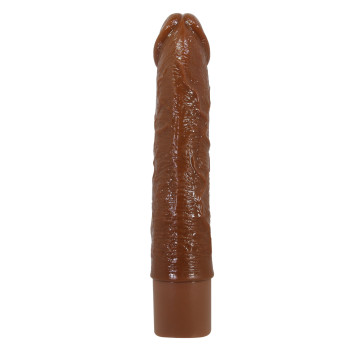 Перезаряжаемый вибратор реалистик Pretty Love - Leander Realistic Vibrating Dildo Brown, BW-500080-1