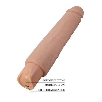 Реалістичний вібратор, що перезаряджається Pretty Love - Soren Realistic Vibrating Dildo, BW-500083