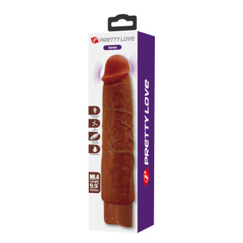 Реалістичний вібратор, що перезаряджається Pretty Love - Soren Realistic Vibrating Dildo Brown, BW-500083-1