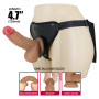 Страпон женский Pretty Love - Fogg 4.7" Silicone Dildo with Harness Briefs, BW-022076