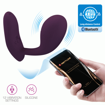 Вібромасажер серії G-Spot APP від Pretty Love - Baird Purple, BI-014992HP-1