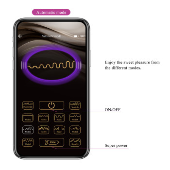 Вібромасажер серії G-Spot APP від Pretty Love - Baird Purple, BI-014992HP-1