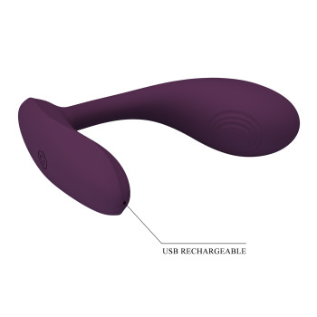 Вібромасажер серії G-Spot APP від Pretty Love - Baird Purple, BI-014992HP-1