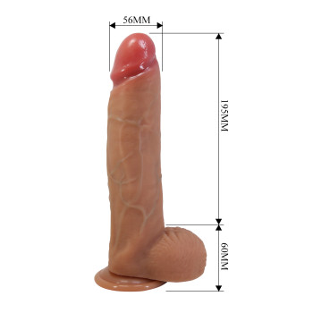 Силіконовий фалоімітатор на присосці PRETTY LOVE - Mendel 10" Super Soft Liquid Silicone Dildo, BW-008142N