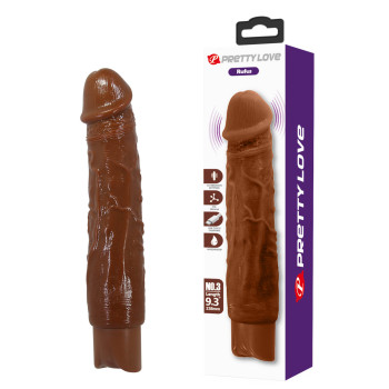 Реалістичний вібратор, що перезаряджається Pretty Love - Rufus Realistic Vibrating Dildo Brown, BW-500082-1