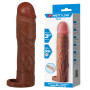 Подовжуюча насадка презерватив Pretty Love - Gerd 3" Brown, BI-026258-1