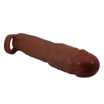 Подовжуюча насадка презерватив Pretty Love - Gerd 3" Brown, BI-026258-1