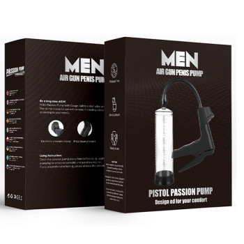 УЦІНКА - Вакуумна помпа з манометром CANWIN Men Air Gun Penis Pump - P398