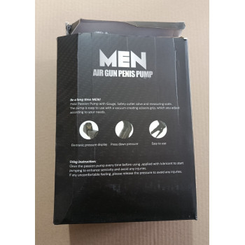 УЦІНКА - Вакуумна помпа з манометром CANWIN Men Air Gun Penis Pump - P398